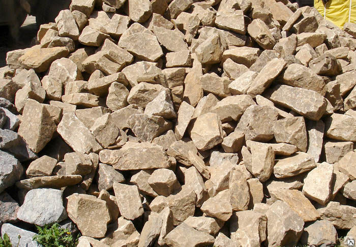 Камень природный натуральный известняк ракушечник насыпью производство .