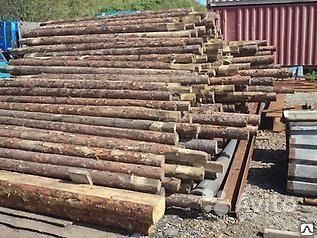 Стойка-опора вагонстойка деревянная хвойных пород сосна 100 мм х 2.5 м производство Россия