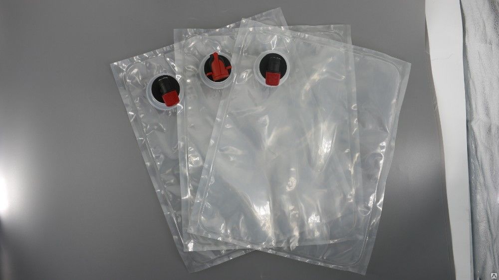 Мешок из полимерного материала для вин и соков Bag-In-Box (Бэг ин бокс), 3 л