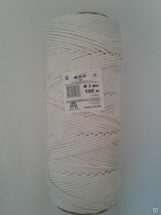 Фал полиамидный плетеный 16-прядный с/с 3 мм р/н 200 кгс - 100 м 