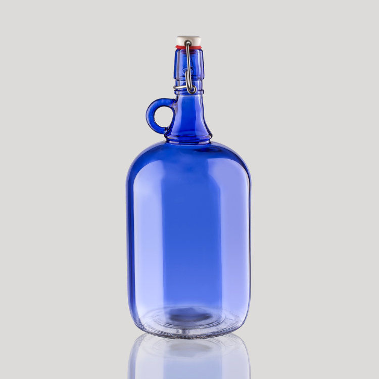 Бутылка стеклянная "Венеция" 2 л синяя