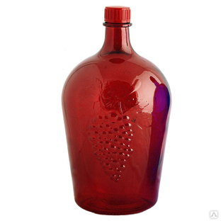 Бутылка стеклянная "Ровоам" 4,5 л красный 