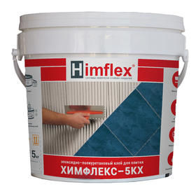 Химфлекс-5КХ Эпоксидно-полиуретановый эластичный клей для плитки (5кг)