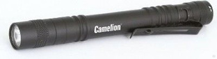 Фонарь ручной LED51517 (2*LR03 в компл) 1св/д 3W (100lm) алюминий, 3 режима, Camelion 