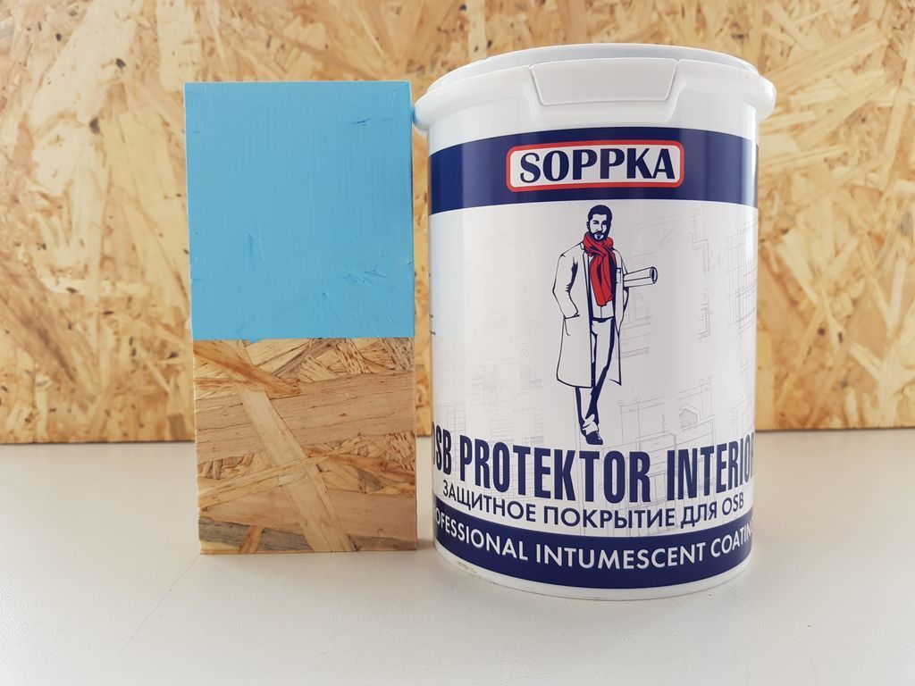 Огне-биозащита для ОСБ для внутренних работ SOPPKA PROTEKTOR INTERIOR , 5 л