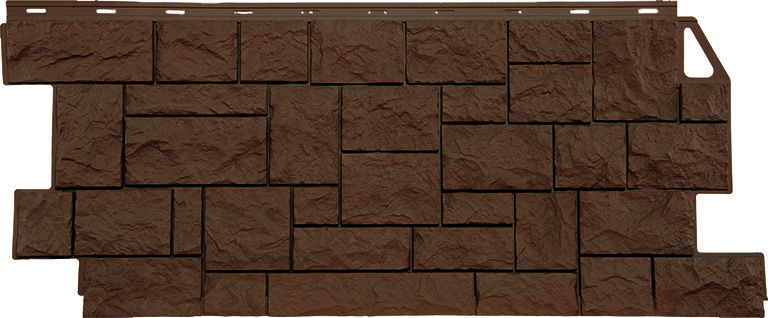 Фасадная панель Fineber Камень природный 0.4м2 1085 х 447 цвет Коричневый