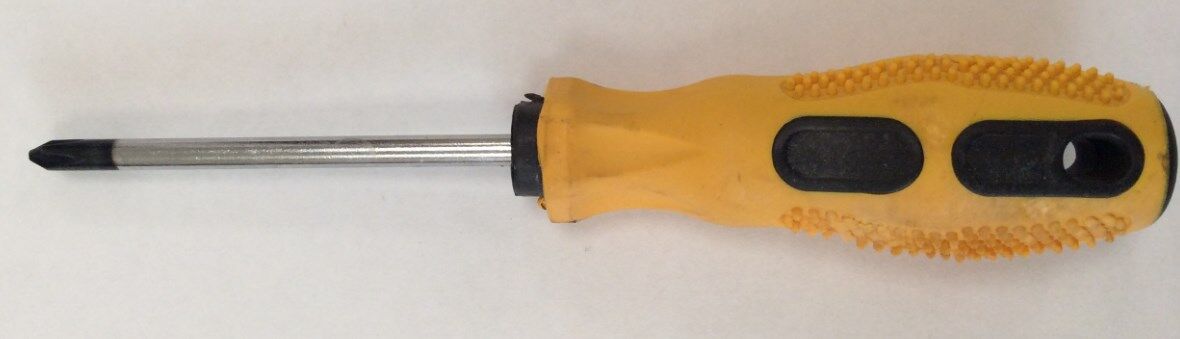 Отвертка крестовая ХК "Стандарт", PH 5*75мм, двухкомп. желтая ручка, магнитный наконечник