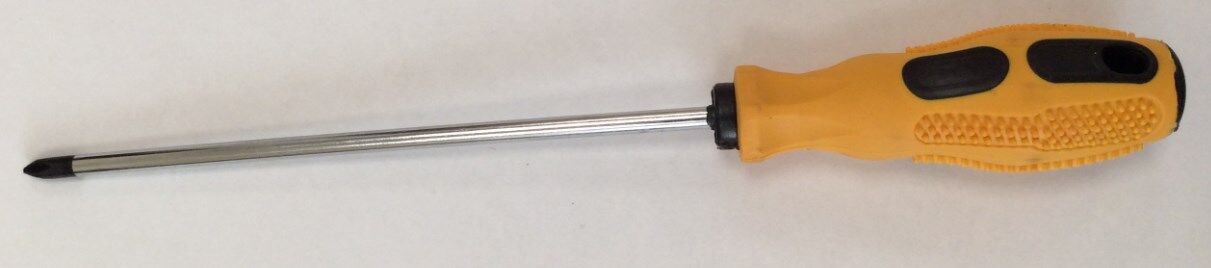 Отвертка крестовая ХК "Стандарт",PH 5*150мм, двухкомпон. желтая ручка, магнитный наконечник