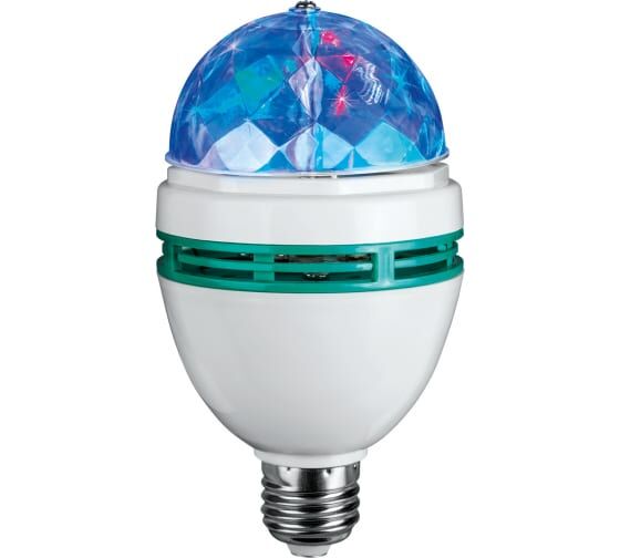 Лампа светодиодная 3LED (3W) 230V E27 RGB LB-800/61120 ОНЛАЙТ