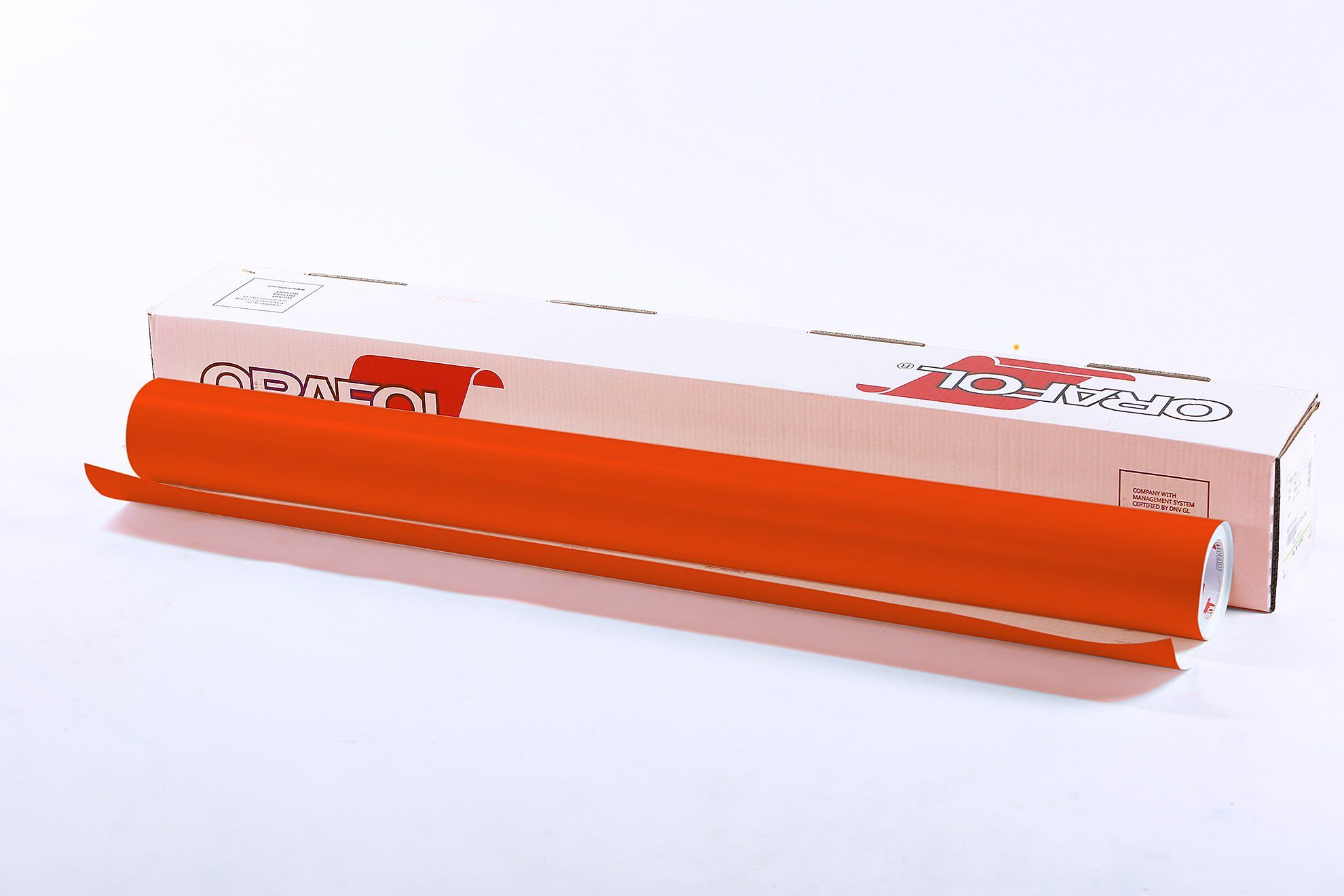 Пленка самоклеящаяся Oracal 8300 F 033 1*50 м красно-оранжевая витражная