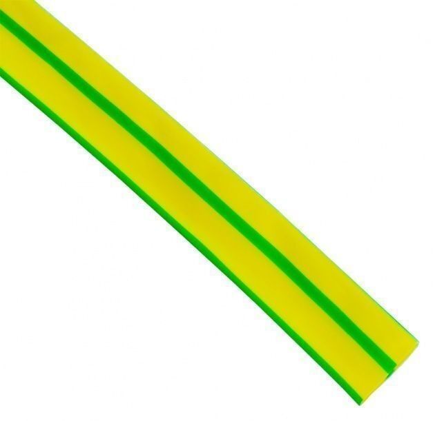 Трубка термоусаживаемая ТУТ 10/5 желто-зеленая