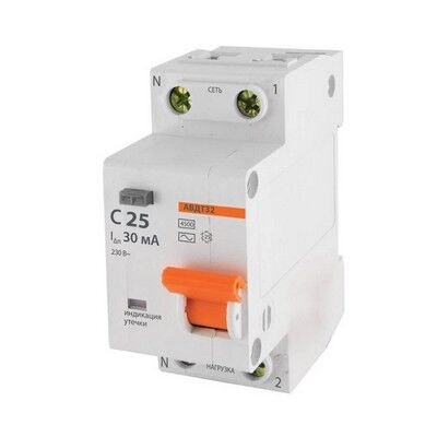 Автоматический выключатель дифференциального тока АВДТ-32 2P C 25А/30мА
