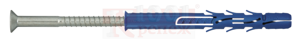 FF1-L Рамный дюбель KOELNER с шурупом с потайной головой для кирпича и бетона, 8x80 мм