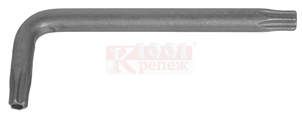 АРТ 9128 Г-образный ключ для антивандальных винтов со шлицем Torx-Pin CV-сталь, TX30 1001 КРЕПЕЖ