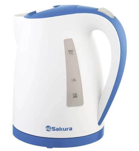 Чайник 0,7л. SAKURA SA-2346WBL бело-голубой