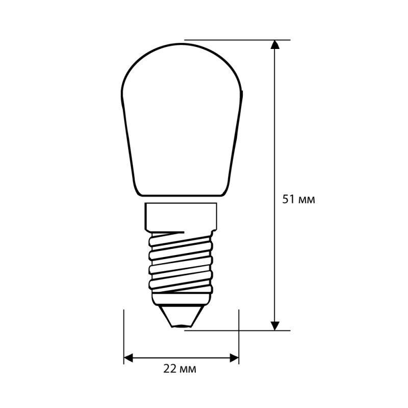 Лампа светодиодная LED2-T26/845/E14 2 Вт 220 В Camelion 13154
