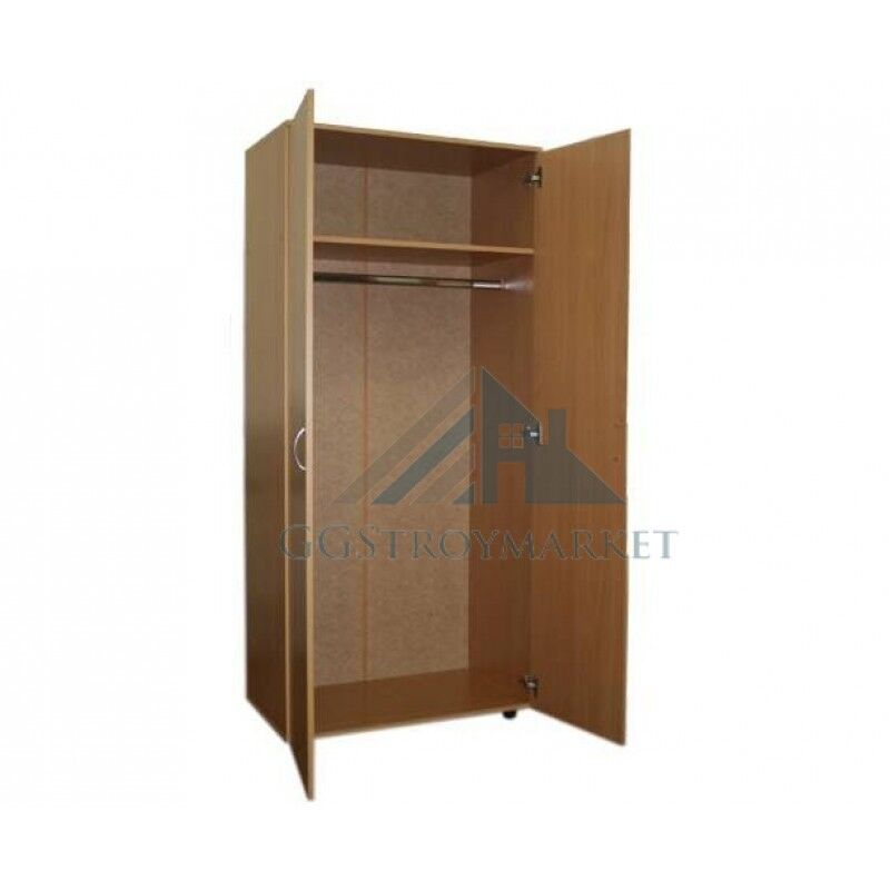 Шкаф для одежды 2-створчатый с полкой для детских садов 800х520х1800 мм "Бук бавария"