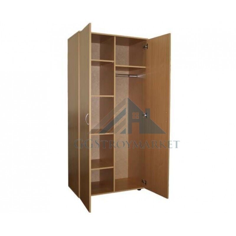 Шкаф для гардероба 2-створчатый комбинированный 800х520х1800 мм "Бук бавария"