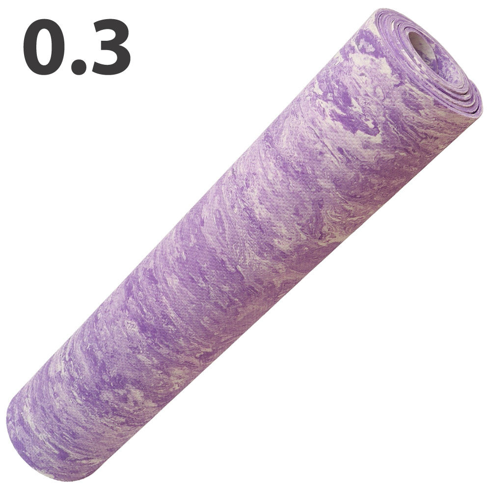 Коврик для йоги ЭВА 173х61х0,3 см (фиолетовый Мрамор) E40022 ST