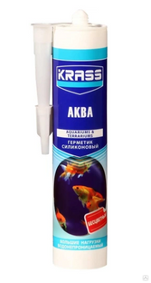 Герметик для аквариума Krass бесцветный 300мл #1