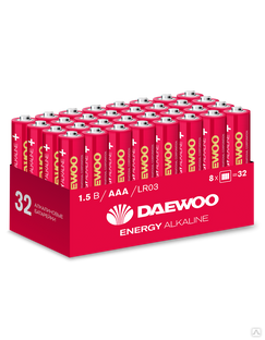 Батарейка Daewoo LR03 Energy-32шт. пультовая 