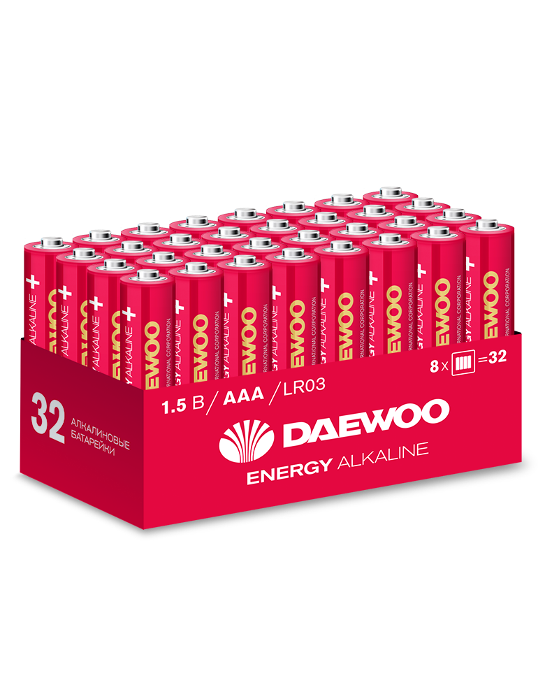 Батарейка Daewoo LR03 Energy-32шт. пультовая