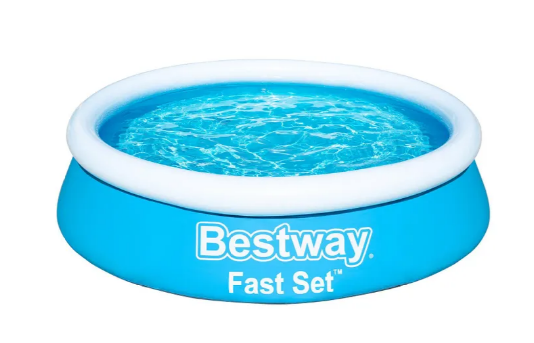 Бассейн надувной "Fast Set" BESTWAY 57392, 1,83м*0,51м, синий