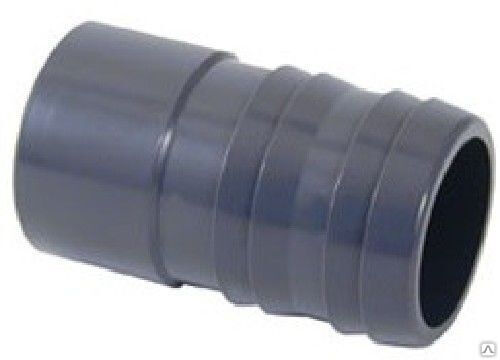 Шланговый переходник ПВХ клеевое соединение, елочка для шланга (штуцер) d 32 мм в упаковке 10 шт.
