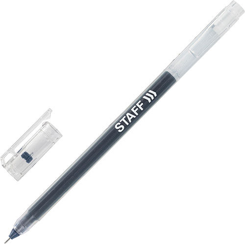 Ручка гелевая Staff EVERYDAY GP-673 черная выгодный комплект 12 шт увеличенная длина письма 1000 м (880414)