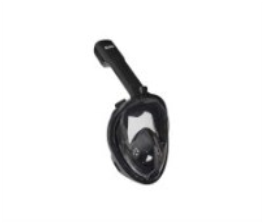 Маска для плавания и снорклинга с креплением для экшн-камеры, черная, S,M