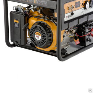 Генератор бензиновый PS 80 EA, 8.0 кВт, 230 В, 25 л, коннектор автоматики, электростартер Denzel #1
