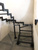 Лестница на монокосоуре, металлическая, внутренняя, цвет черный #11