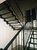 Лестница на монокосоуре, металлическая, внутренняя, цвет черный #12