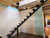 Лестница на монокосоуре, металлическая, внутренняя, цвет черный #14
