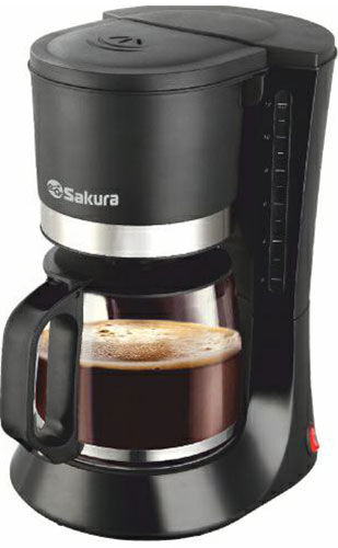 Кофеварка Sakura SA-6117BK черн