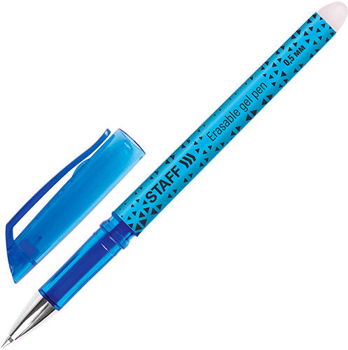 Ручка стираемая гелевая Staff College GP-199 синяя комплект 12 шт 0.35 мм (880221)