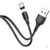 USB кабель для зарядки micro USB "Hoco" X52 (резиновый, магнитный, поворотный) 2.4A, 1м, чёрный #4