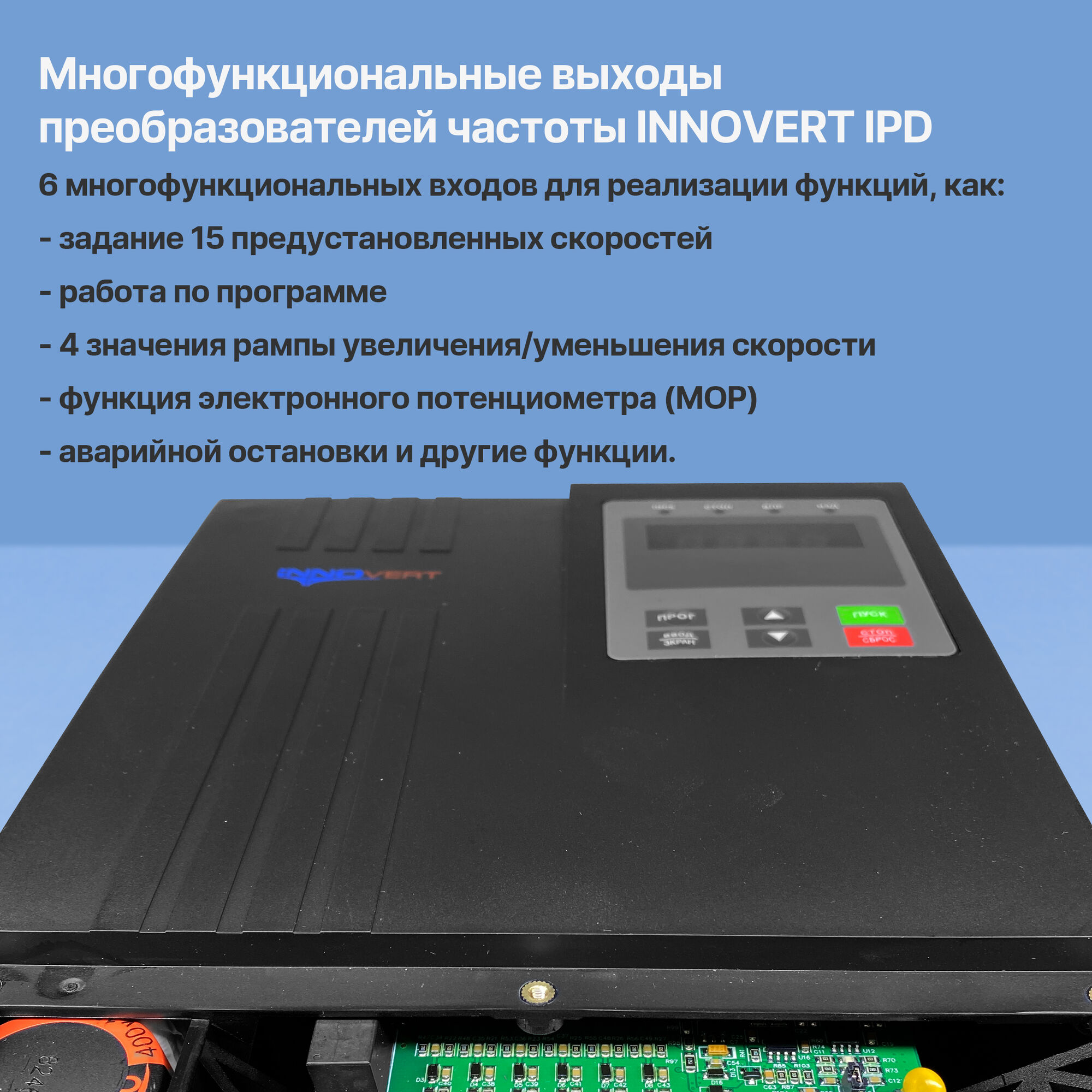 Частотный преобразователь Innovert IPD 153P43B (15 кВт, 380 В, IP54), цена  в Санкт-Петербурге от компании Optovent