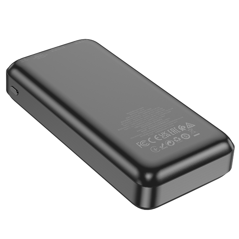 Портативный аккумулятор 20000mAh 2гн.USB 5V, 3,0A Type-C J101A, чёрный "Hoco" 4