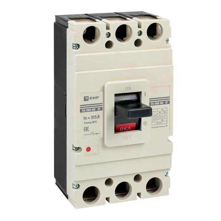 Выключатель автоматический 3п 400/315 А 42кА ВА-99М PROxima EKF mccb99-400-315m
