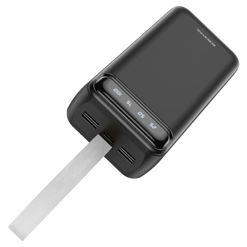 Портативный аккумулятор 30000mAh 2гн.USB, Type-C 5V, 2.1А (чёрный) "BoroFone" BJ14B 2