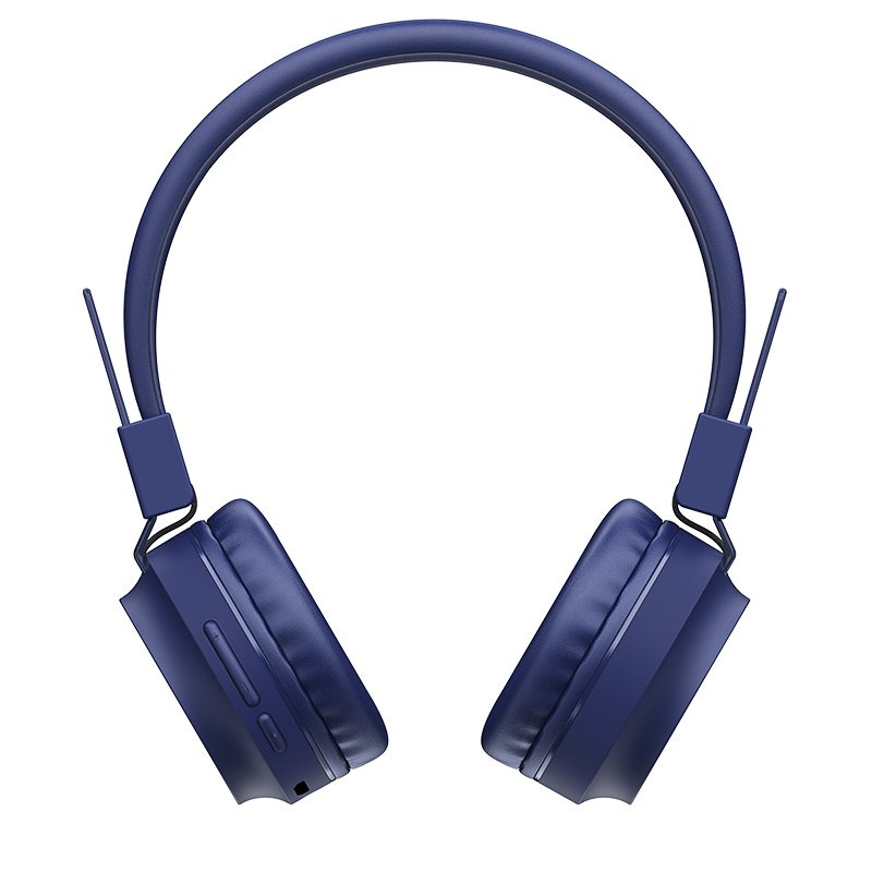 Наушники беспроводные с микрофоном, Bluetooth V5.0, W25, синий "Hoco" 4