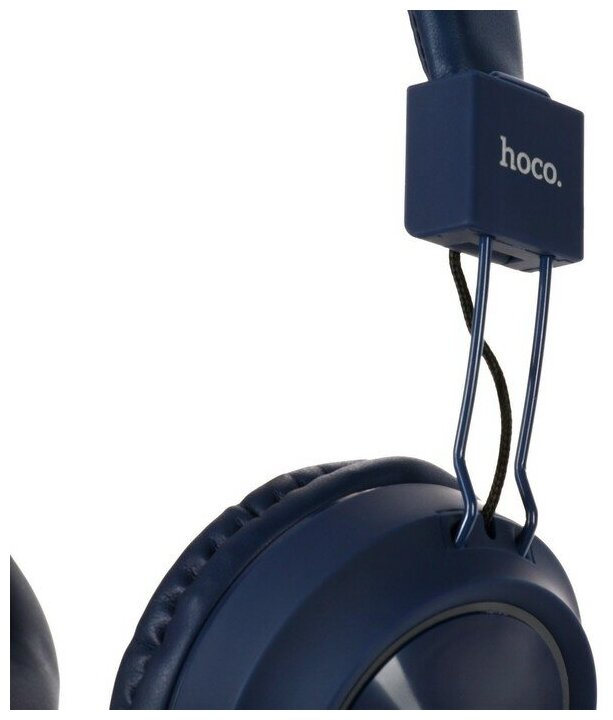 Наушники беспроводные с микрофоном, Bluetooth V5.0, W25, синий "Hoco" 6