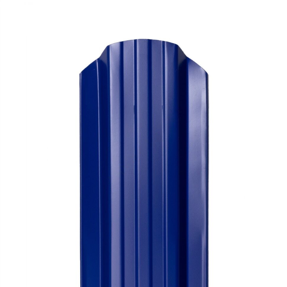 Металлический штакетник Норма 95 мм цвет RAL 5002 Ультрамарин