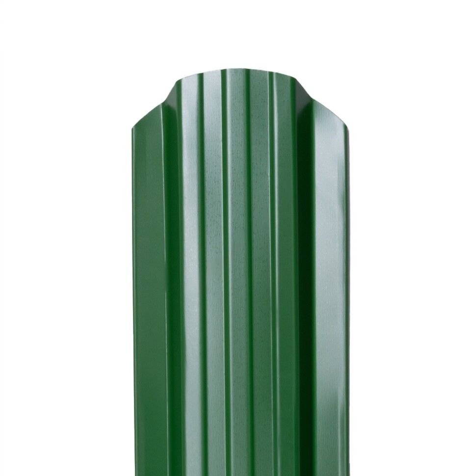 Металлический штакетник Норма 95 мм цвет RAL 6002 Зеленый лист
