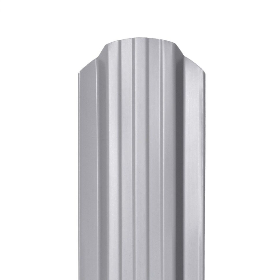 Металлический штакетник Норма 95 мм цвет RAL 7004 Серый