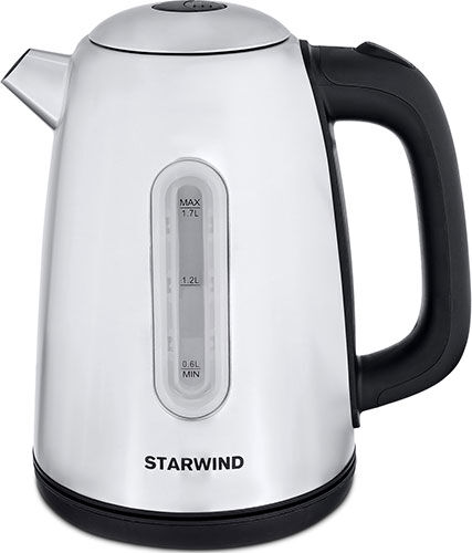 Чайник электрический Starwind SKS3210 1.7 л. серебристый металл
