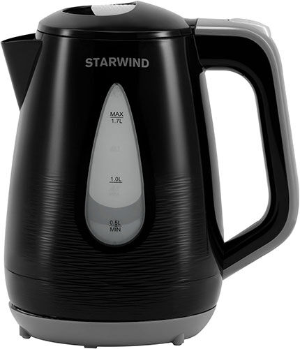 Чайник электрический Starwind SKP2316 1.7 л. черный/серый