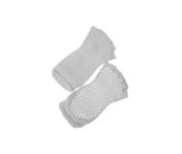 Носки противоскользящие для занятий йогой с открытыми пальцами, серые