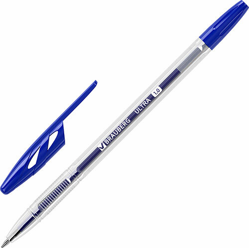 Ручка шариковая Brauberg ULTRA синяя 50 шт 0 5 мм (880397)